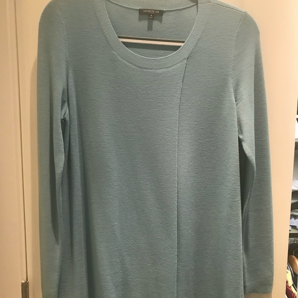 Beautiful Lafayette 148 sweater! Perfect color and it's just gorgeous!